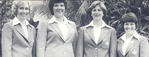 Marilyn Palmer, Cathy Sherk, Stacey West, Marlene Streit